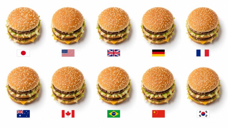 ビッグマック指数で見る世界各国の物価比較