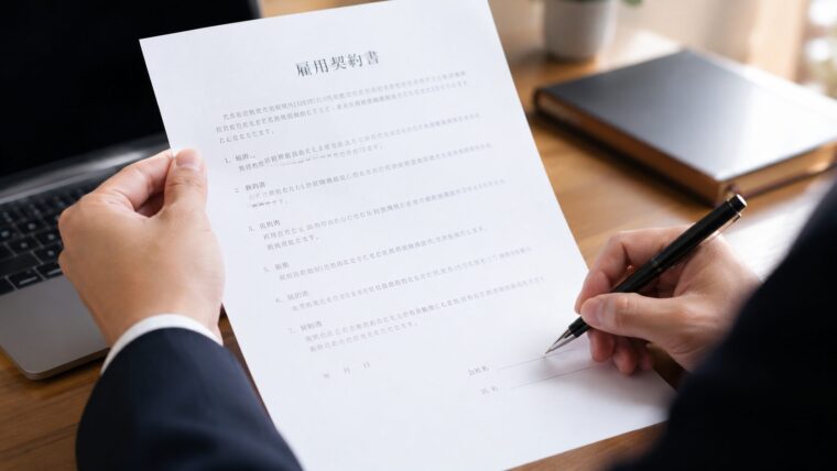 雇用契約書のイメージ