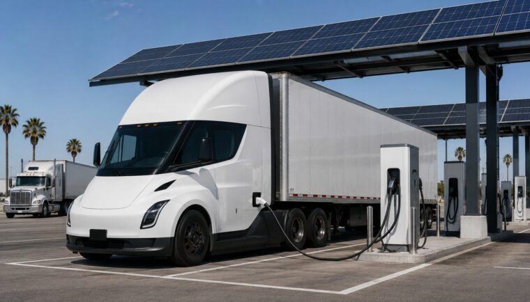 カリフォルニア州のEV充電ステーションとゼロエミッショントラック